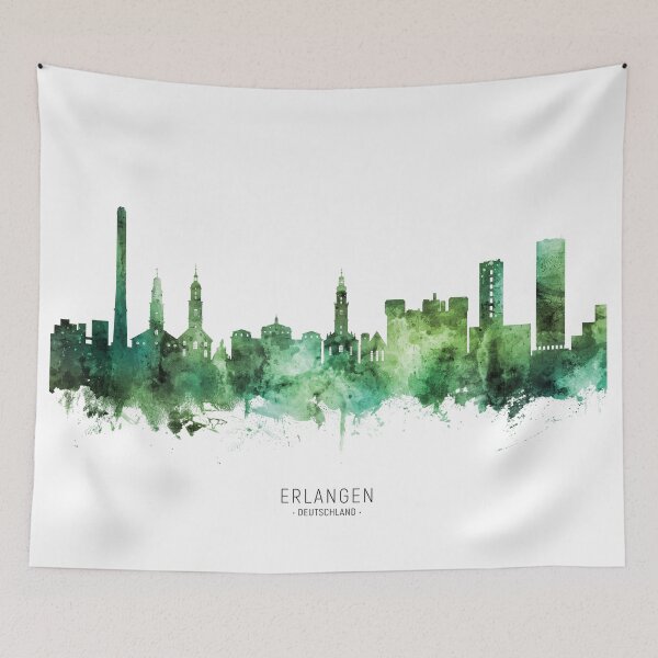 Item preview, Erlangen Germany Skyline designed and sold by ArtPrints.