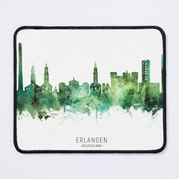 Item preview, Erlangen Germany Skyline designed and sold by ArtPrints.