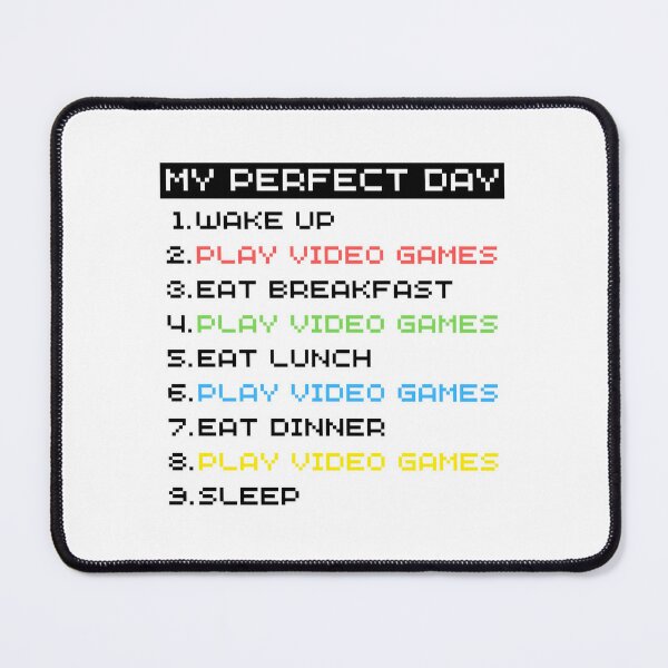 Gamer daily routine my perfect day wakeup play video games eat