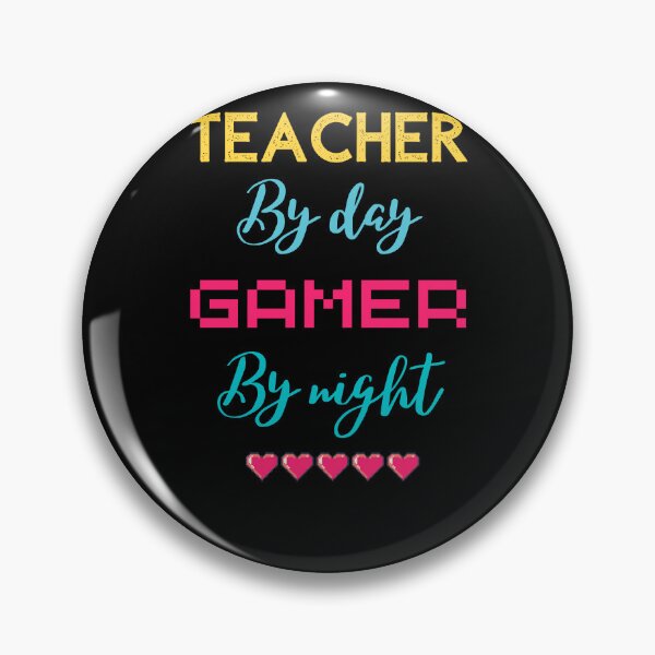 Item preview, funny gaming quote,teacher by day Gamer by night,teaching and gaming designed and sold by behappysiempre.