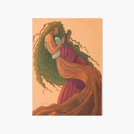 Vista previa del artículo con la obra «Medusa and Daphne sfw version», diseñado y vendido por zevstari.