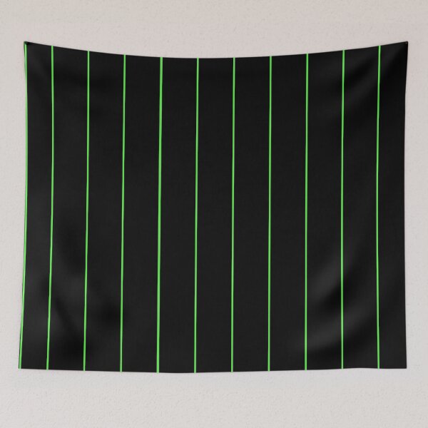 Item preview, Black with Green Pinstripe designed and sold by TinaDonovanArt.