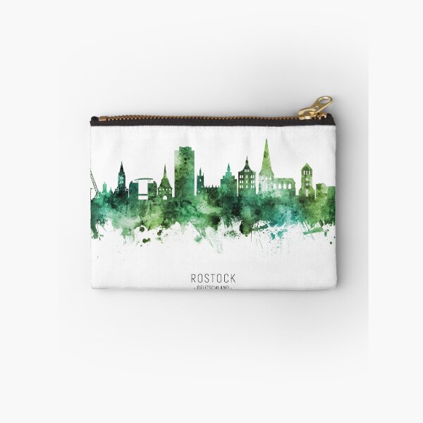 Item preview, Rostock Germany Skyline designed and sold by ArtPrints.