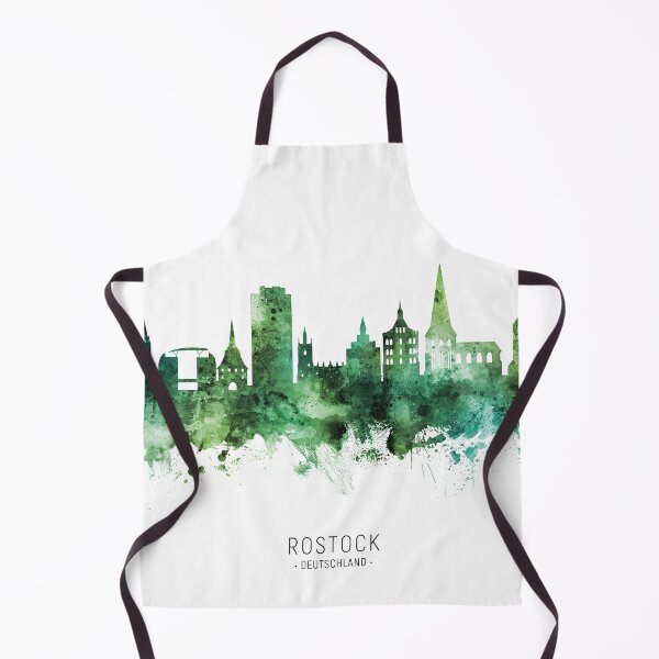 Item preview, Rostock Germany Skyline designed and sold by ArtPrints.