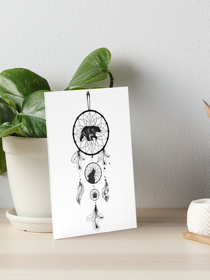 Dream Catcher Wood Mounted Rubber Stamp 