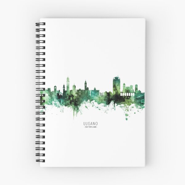 Item preview, Lugano Switzerland Skyline designed and sold by ArtPrints.