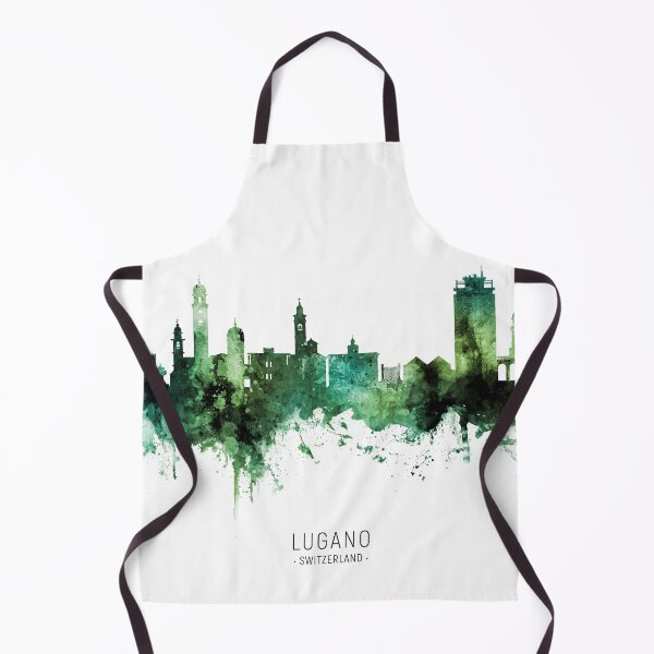 Item preview, Lugano Switzerland Skyline designed and sold by ArtPrints.