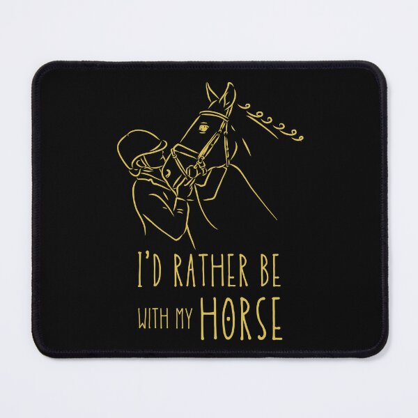 Item preview, I'd Rather Be With My Horse Equestrian English Rider designed and sold by jrobdesignz.