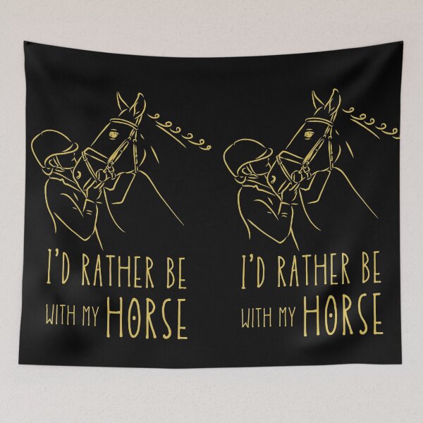 Item preview, I'd Rather Be With My Horse Equestrian English Rider designed and sold by jrobdesignz.