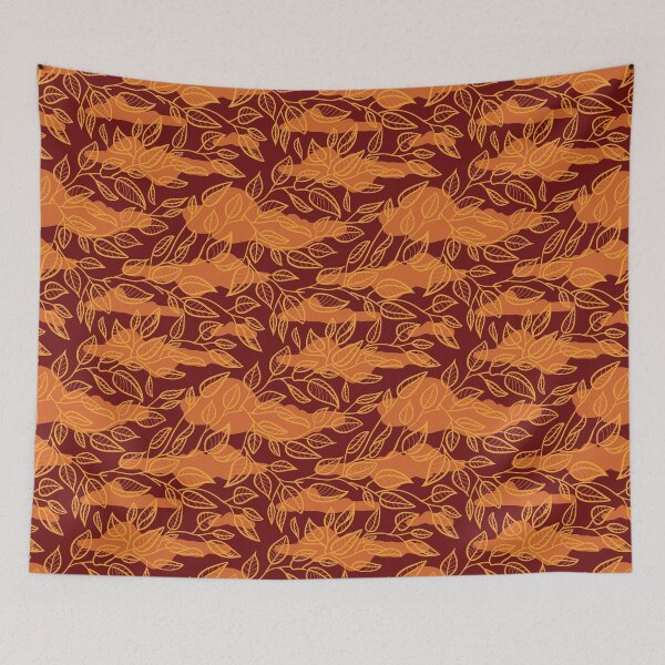 Item preview, Minimalist Leaf Line Art Illustration as a Seamless Surface Pattern Design designed and sold by ZaryaKiqo.