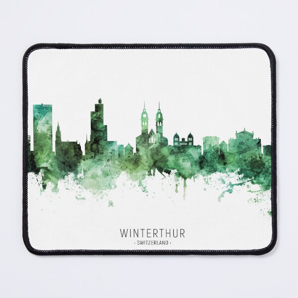 Item preview, Winterthur Switzerland Skyline designed and sold by ArtPrints.