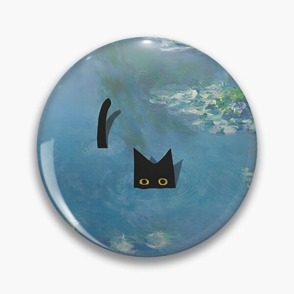 Item preview,  Claude Monet Water Lilies | Monet Waterlily Cat Prints designed and sold by Artone369.