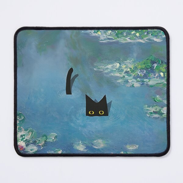 Item preview,  Claude Monet Water Lilies | Monet Waterlily Cat Prints designed and sold by Artone369.