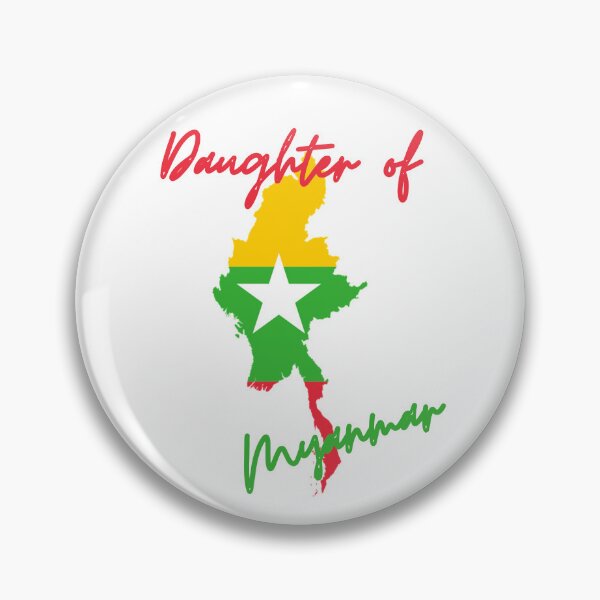 Item preview, Daughter of Myanmar Map Flag designed and sold by NovawayDirect.