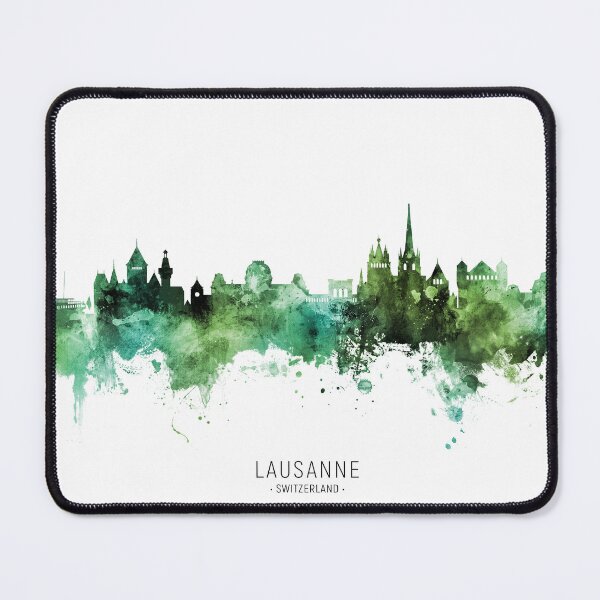 Item preview, Lausanne Switzerland Skyline designed and sold by ArtPrints.