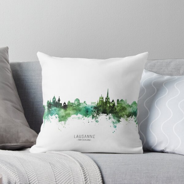 Item preview, Lausanne Switzerland Skyline designed and sold by ArtPrints.