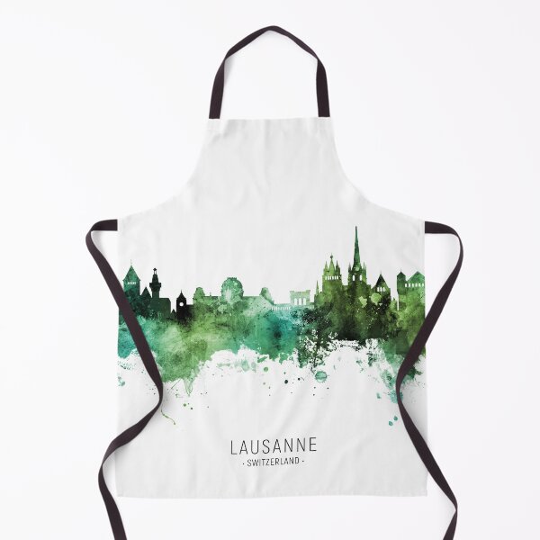 Item preview, Lausanne Switzerland Skyline designed and sold by ArtPrints.