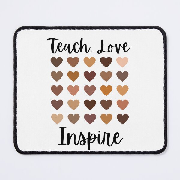 Item preview, Teach love inspire melanin hearts  designed and sold by AllPrintsAndArt.