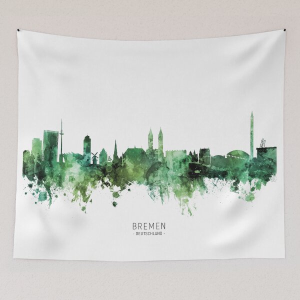 Artikelvorschau, Bremen Germany Skyline entworfen und verkauft von ArtPrints.