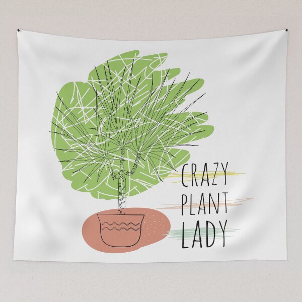 Item preview, Crazy Plant Lady - Minimalist Boho Style House Plant designed and sold by Naturalist Prints.