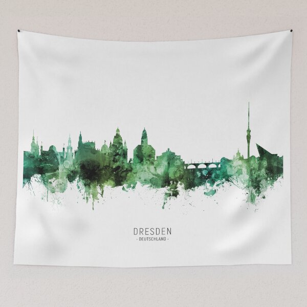 Artikelvorschau, Dresden Germany Skyline entworfen und verkauft von ArtPrints.