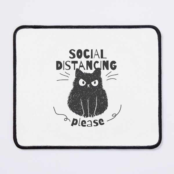 Item preview, Funny Cat Social Distancing designed and sold by JanooFactory.