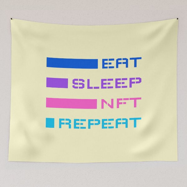 Item preview, Eat Sleep Nft Repeat designed and sold by AnnPrecious.