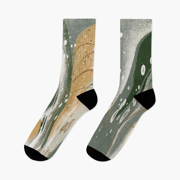 Item preview, Abstract Arches in Sage Green and Golden Ochre designed and sold by simplydesignart.