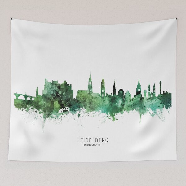 Item preview, Heidelberg Germany Skyline designed and sold by ArtPrints.