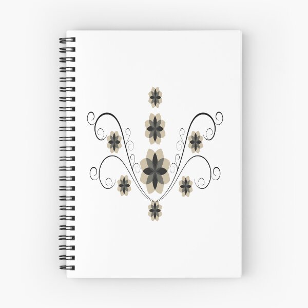 Item preview, Black Swirly Floral Art Pattern Design designed and sold by Zareen Sayyed.