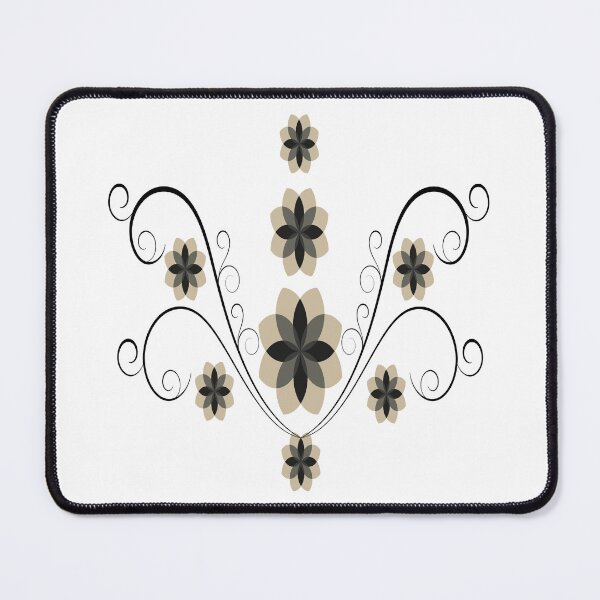 Item preview, Black Swirly Floral Art Pattern Design designed and sold by Zareen Sayyed.