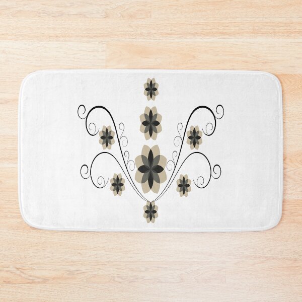 Item preview, Black Swirly Floral Art Pattern Design designed and sold by Zareen Sayyed.