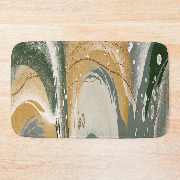 Item preview, Abstract Arches in Sage Green and Golden Ochre designed and sold by simplydesignart.