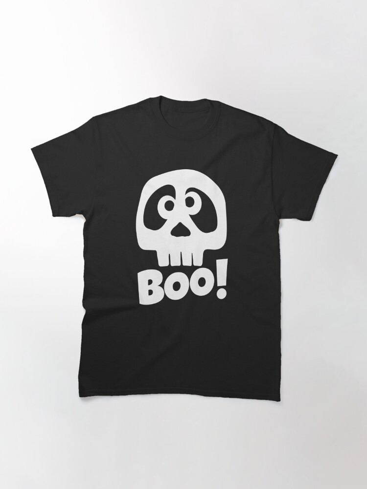 Classic T-Shirt, Silly Pirate Skull Boo Face For Halloween Kawaii Style designed and sold by brandoseven