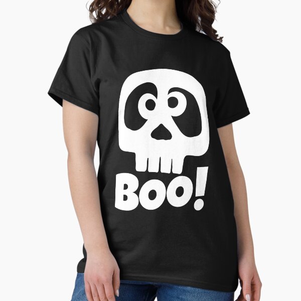 Silly Pirate Skull Boo Face For Halloween Kawaii Style Classic T-Shirt