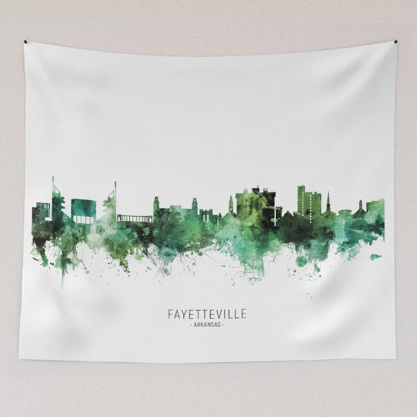 Artikelvorschau, Fayetteville Arkansas Skyline entworfen und verkauft von ArtPrints.