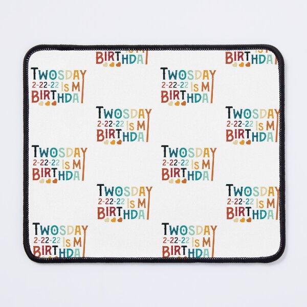 Item preview, Twosday Is My Birthday Short Colorful Distressed Happy Birthday Design 2-22-22 designed and sold by pedrored369.
