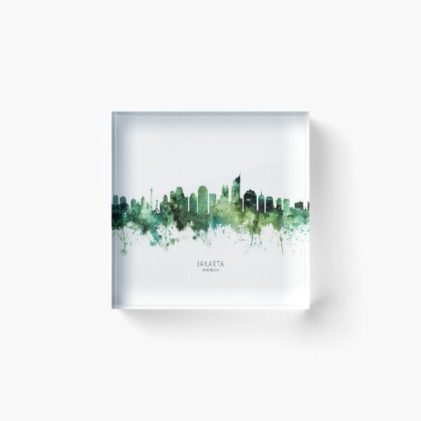 Item preview, Jakarta Skyline Indonesia designed and sold by ArtPrints.