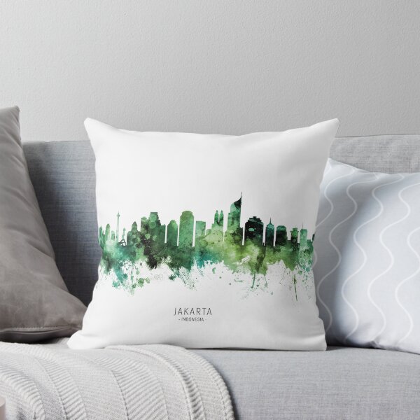 Item preview, Jakarta Skyline Indonesia designed and sold by ArtPrints.