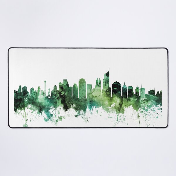 Item preview, Jakarta Skyline Indonesia designed and sold by ArtPrints.
