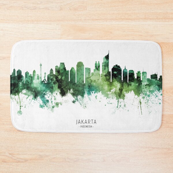 Item preview, Jakarta Skyline Indonesia designed and sold by ArtPrints.