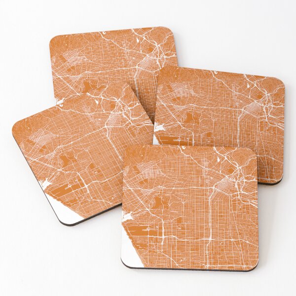 Item preview, Los Angeles, CA, City Map - Orange designed and sold by helloadventure.