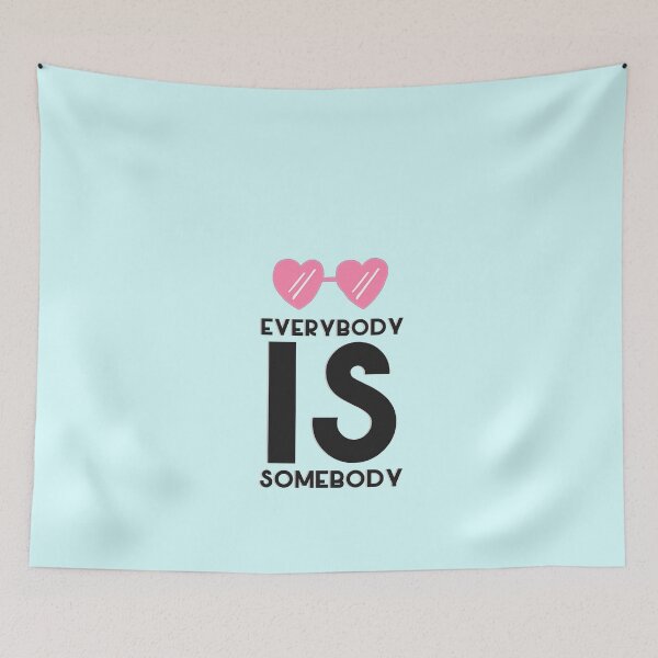 Item preview, Everybody is somebody so bring on the love , Possitive and happy, Take a deep breath, overcome stress and anxiety meditation quote designed and sold by PrimeScripts.