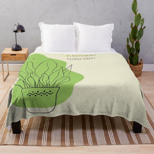 Item preview, Plants Make People Happy- Inspirational Boho Style Plant Quote designed and sold by Naturalist Prints.