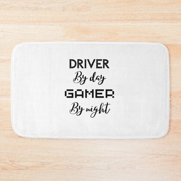 Item preview, funny gaming quote,driver by day Gamer by night,driving and gaming designed and sold by behappysiempre.