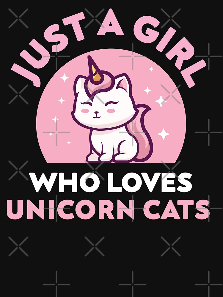 Just A Girl Who Loves Unicorn Cats Kawaii by brandoseven