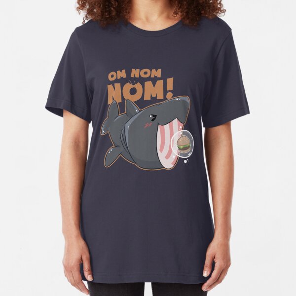 Kawaii Basking Shark Slim Fit T-Shirt