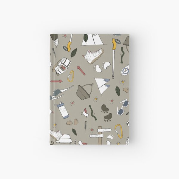 Hiking in the woods Hardcover Journal