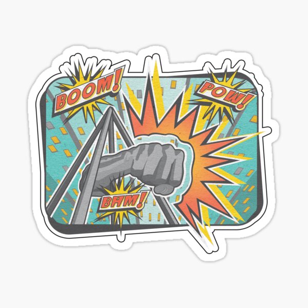 Joe Louis Power Punch - Pop Comic Sticker