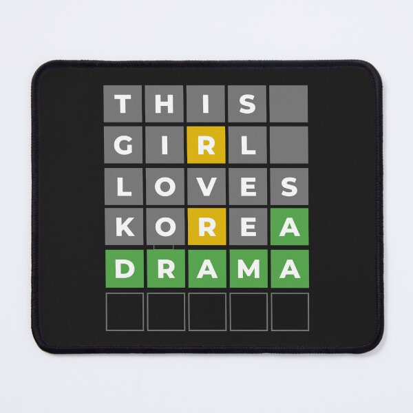 Item preview, This girl loves Korea drama, Wordle game, K culture, K drama fan, Love Korean, Korean gift idea, Play wordle tee designed and sold by InspiresME.